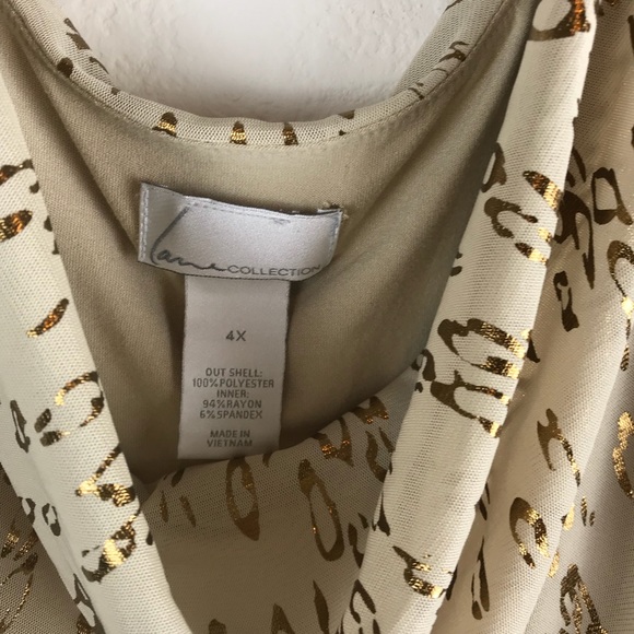 Plus Size Cheetah Print Blouse, Lane Bryant, 4X - Picture 2 of 7